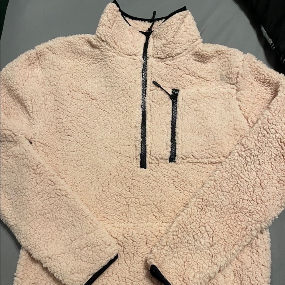 pink sherpa jacket